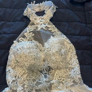 White short homecoming, wedding, fancy dress. Never worn.